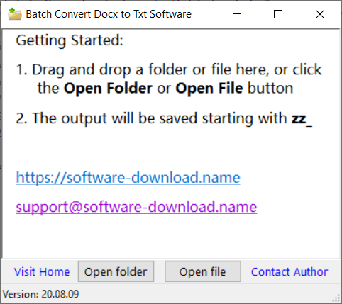 Batch Convert Docx to Txt Software Win 11